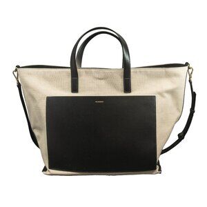 Jil Sander Wander Square Tote Bag Minimal Luxury Zipped Top Handle Large Purse